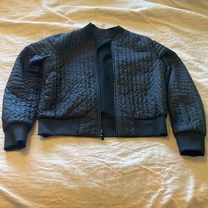 Lululemon Women’s Non-Stop Reversible Bomber Jacket Cotton - Size 8 - Black